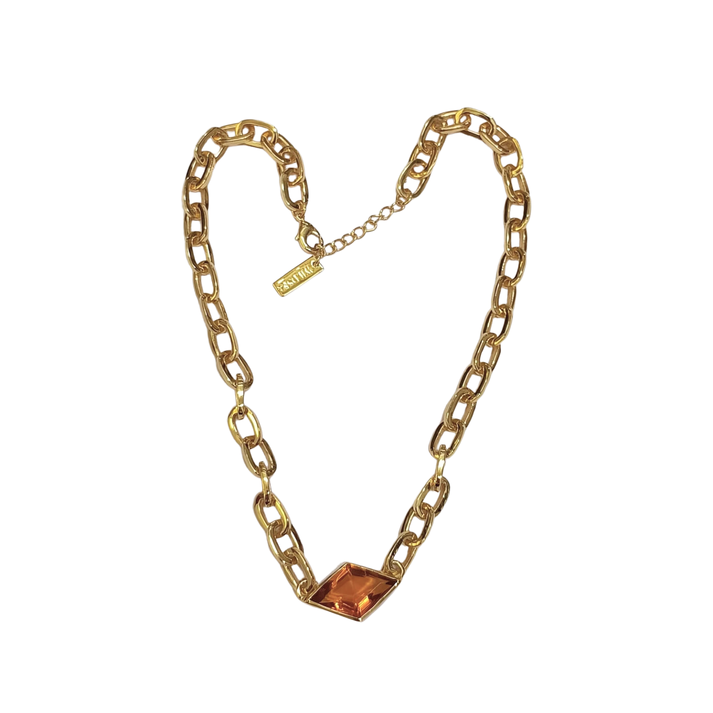 Citrine Single Stone Collar