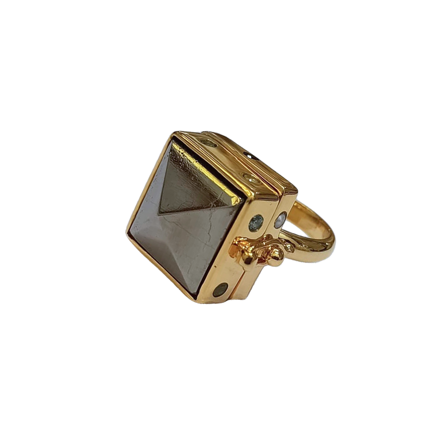 Treasure Box Pyrite Ring