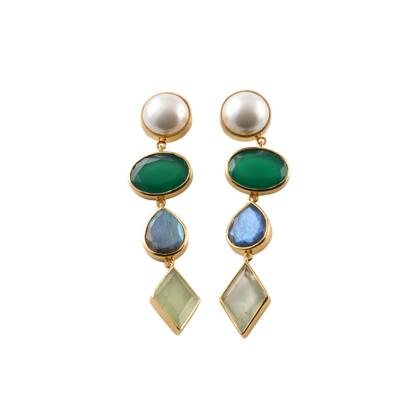 Siren Drop Earring Emerald Healing