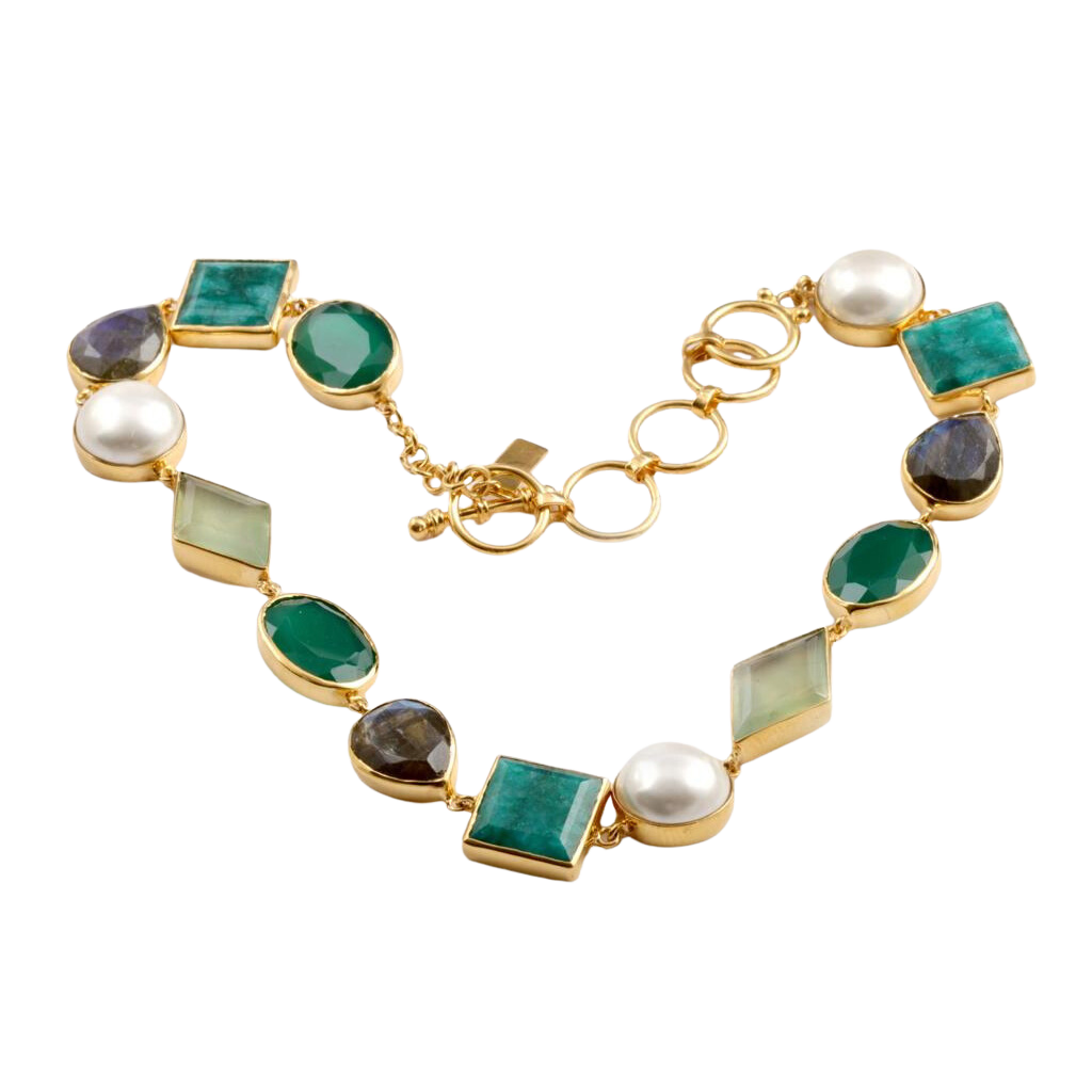 The Siren Collar Necklace Emerald Healing