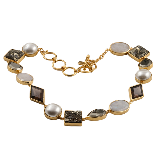 Siren Collar Necklace Aqua Cool