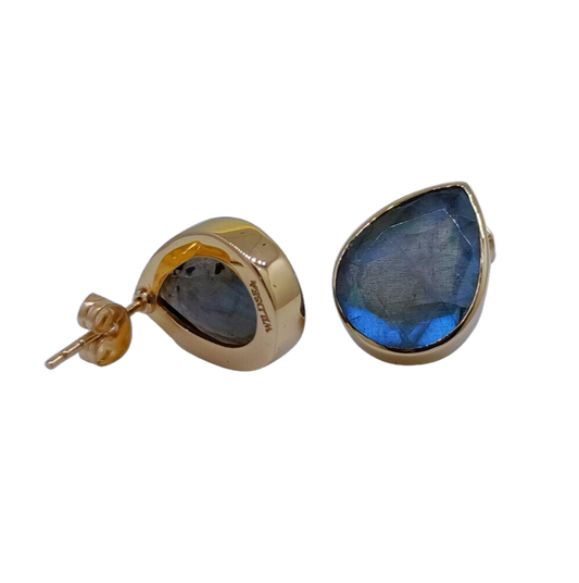 Labradorite Rain Drop Earrings