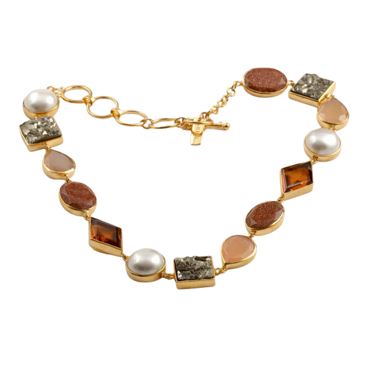 Siren Collar Necklace Warm Earth